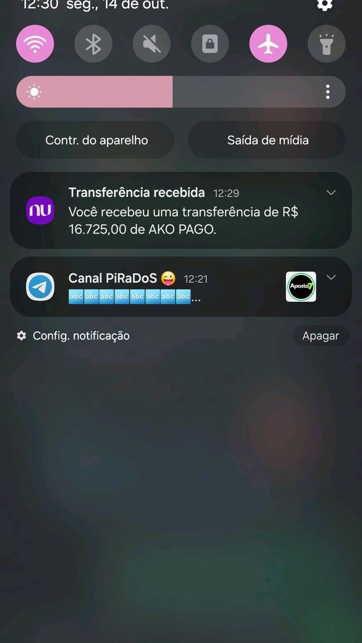 Print de comprovante enviado por um membro do clube