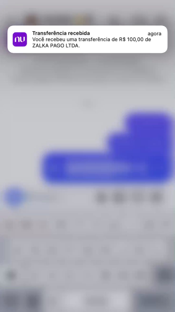 Print de comprovante enviado por um membro do clube